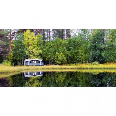 Svenska Tält Residens passar även bra för säsongscamping.