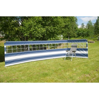 Svenska Tält Windschutz 4,5 Meter mit Fenster Farbe Hellgrau - Schnäppchen