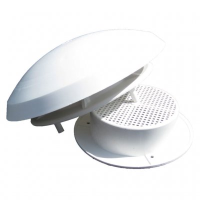 Takventil för husvagn och husbil med myggnät och en håldiameter på 95 mm.