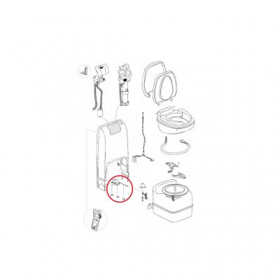 Ritning för Thetford sadelfäste C200