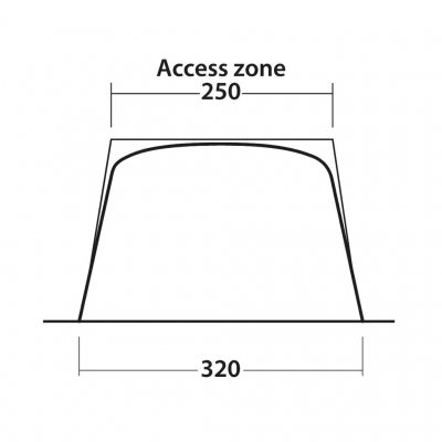 Abmessungen der OutwellTouring Shelter