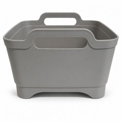 Dank praktischer Tragegriffe und eines Bodenstöpsels lassen sich Geschirrspülen, Reinigen und Wasserablassen einfach erledigen.