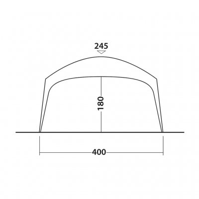 Höhenmaß des Outwell Wakefield Shelter XL