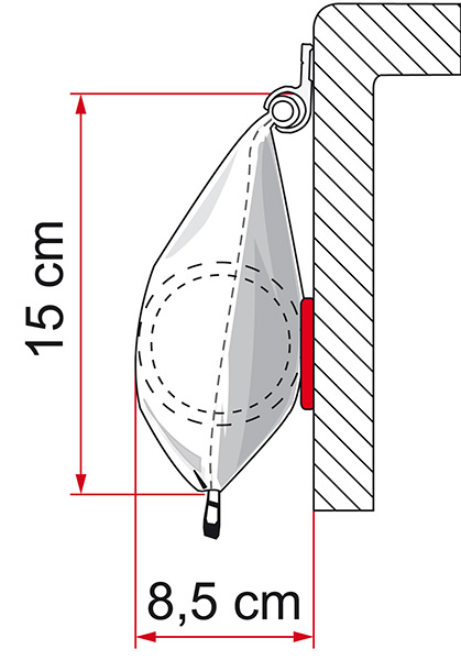 windhagen sonnensegel Windhager für Seilspanntechnik, 270 x 140 cm, Weiß, Beschattung von Wintergarten und Terrasse, hoher UV-Schutz, 10874 COL__Küchenhelfer_Aufbewahrung Logitech G920 brake pedal Select Option:Arm Pack